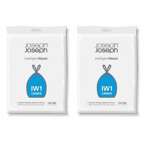 조셉조셉 IW1 쓰레기봉투 24-36L 20개입 2팩 블랙 Joseph Joseph IW1 Bin Liners, General Waste Bags