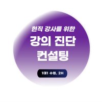 1:1 강의컨설팅(2시간)