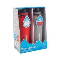 써모플라스크 보냉병 보온병 1+1 (ThermoFlask) 1.2L 텀블러 레드+그레이