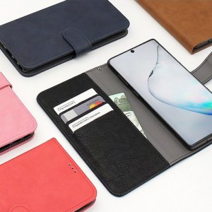 빈티지 가죽 핸드폰 카드 지갑 케이스 LG Q52