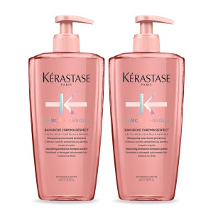 [염색모발용] 케라스타즈 방 크로마 압솔뤼 대용량 샴푸 500ml 듀오