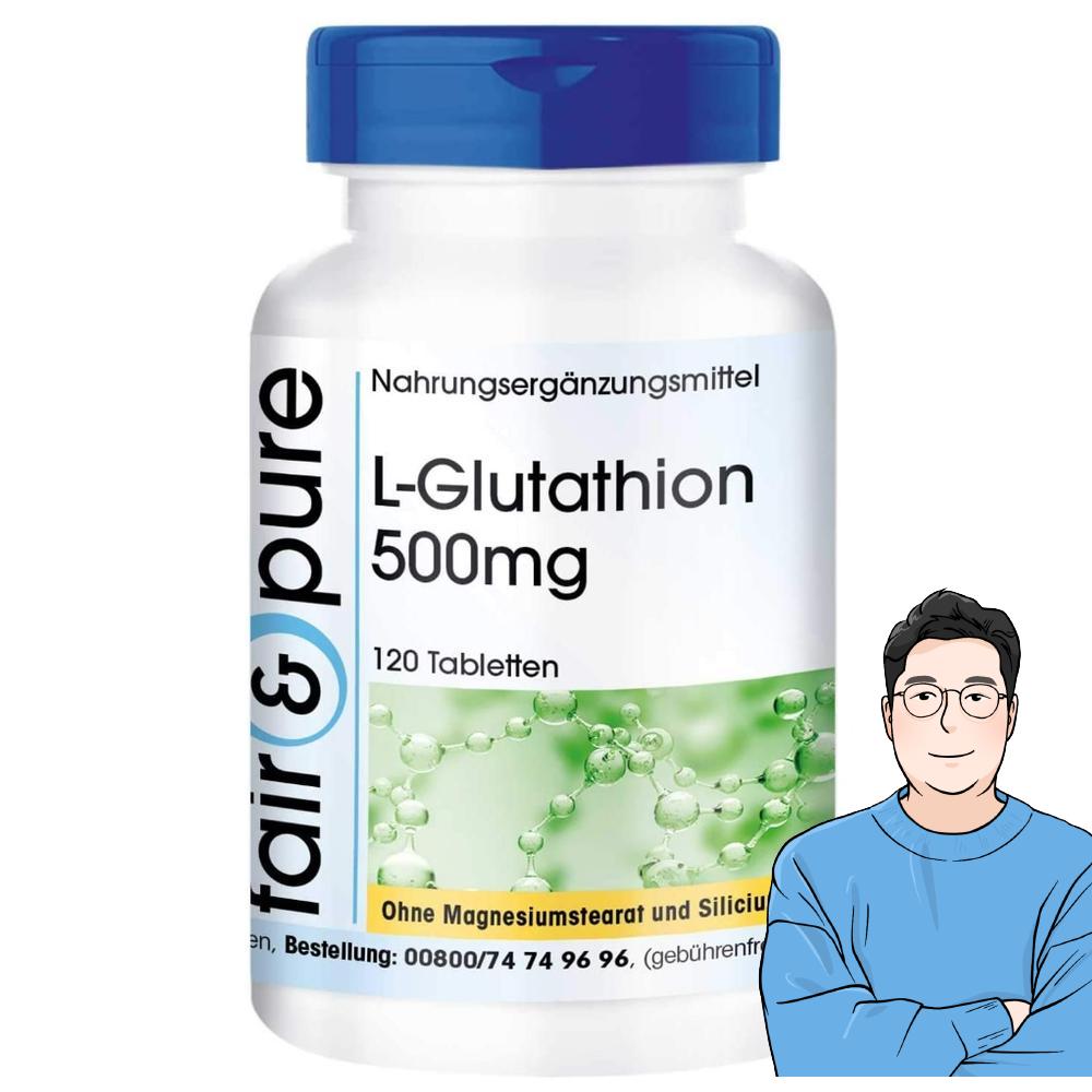 Fair &amp; <b>Pure</b> 독일배송 <b>페어 앤 퓨어</b> L-<b>글루타치온</b> 500mg 120정