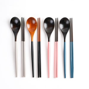 장미목 컬러 수저 젓가락 세트