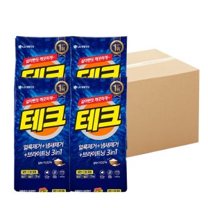 테크 3KGX4개입(1박스) 베이킹소다+파워효소 일반드럼겸용 분말세탁세제