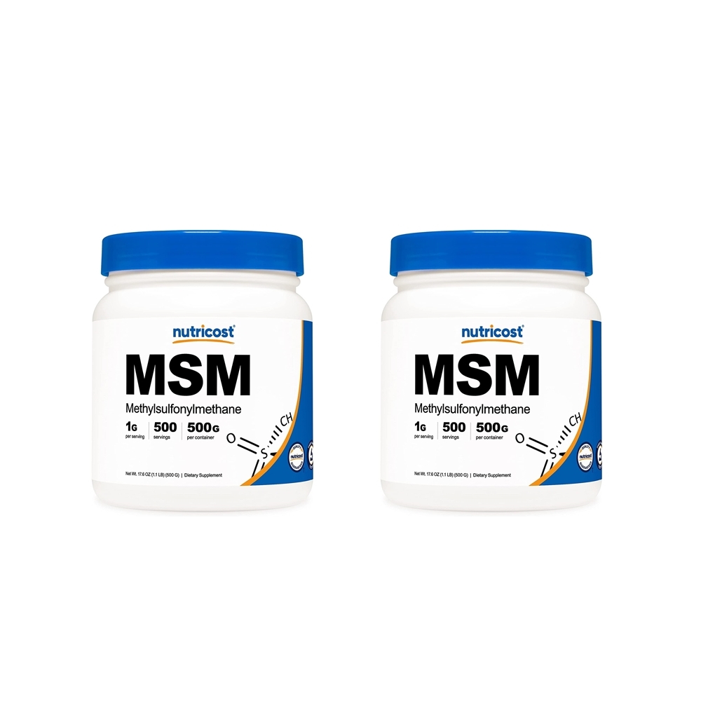 Nutricost 뉴트리코스트 MSM 엠에스엠 파우더 500g 2팩
