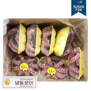 자숙문어 8kg 돌문어 도매 업소용 박스 (모리타니아)