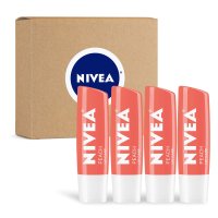 NIVEA Peach Lip Care 니베아 피치 복숭아 립 케어 립밤 4개세트