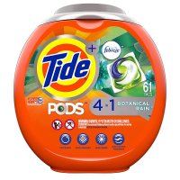 Tide PODS Liquid Pac Botanical Rain 타이드 포드 4 in 1 액상 세탁세제 팩 보타니컬 레인향 HE 터보 61ct