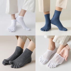 여름 가을 겨울 발가락양말 바람슝슝 남성 메쉬 단목 중목 발가락양말 덧신 세트구성