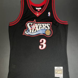 [미첼앤네스/국내재고/L/XL] 앨런 아이버슨 97-98시즌 필라델피아 세븐티식서스 하드우드 클래식 NBA 스윙맨 져지