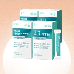 애플트리김약사네 벨기에 유산균 다이어트 트리플러스 15포, 4개