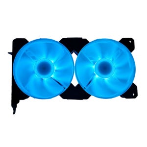 PC 비디오카드 쿨링팬 PCI 장착 그래픽카드 듀얼 냉각 블루 LED 120MM 12V