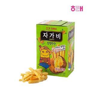 해태 자가비 짭짤한 맛 90g (30gx3봉) / 감자 과자 스틱 맥주안주 스낵
