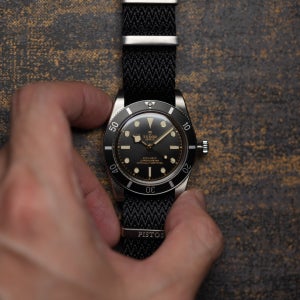 PISTOS 블랙 V패턴 나토밴드 20mm, 22mm NATO 시계줄