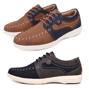 남자 캐주얼화 단화 배색 콜프 출퇴근 영업 드라이빙 캐주얼화 3cm