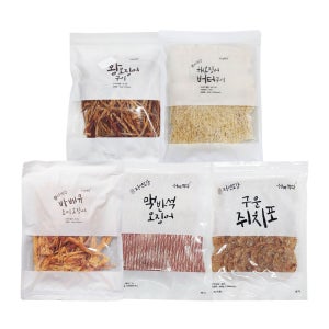 간단한 막걸리 편의점 맥주 안주 자연오감 특대 400g 골라담기 7종