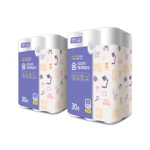 숨 데코 3겹화장지 30m 30롤2팩 총60롤