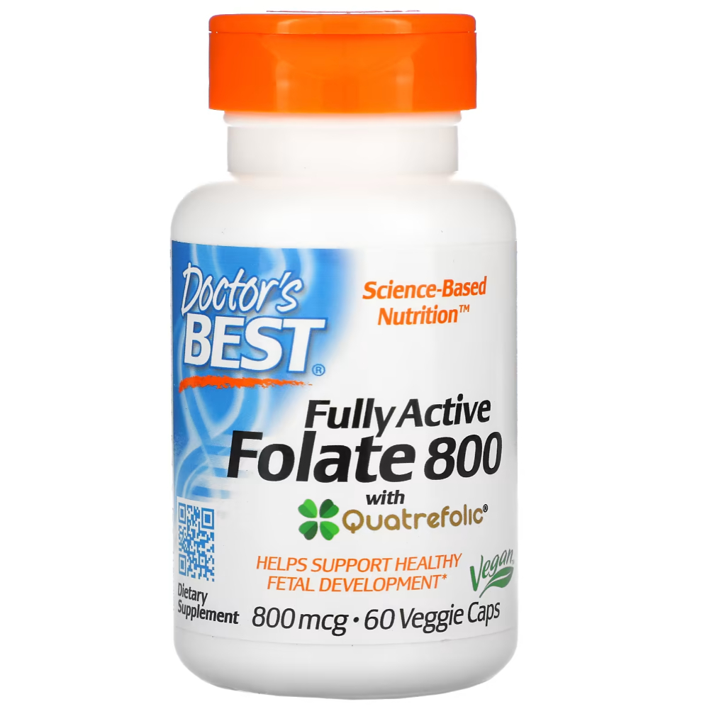 닥터스베스트 Doctor’s Best <b>완전 활성 엽산 800</b> 800mcg 식물성 캡슐60개 엽산 Folate