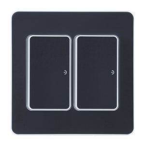 디아트 스위치 중2구 2개용 전등 전기 커버 교체 다크네이비