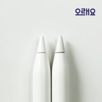 오래요 애플펜슬 펜촉 하드1+소프트1 흰색