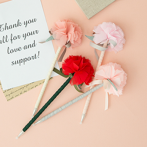 쉬폰 카네이션 볼펜 만들기 DIY SET 실포함 어버이날 스승의날 선물