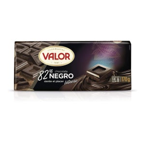 Valor 발로르 다크 초콜릿 82% 170g 6팩 Valor Dark Chocolate 82% - Gluten Free. Tablet of Dark Chocol