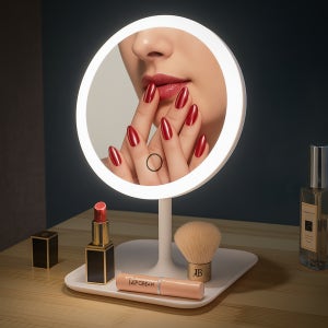 밸류템 LED 화장거울 탁상 데스크탑 화장대거울 화장대 강항 불빛 고급형