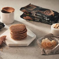 네덜란드 유기농 스트룹 와플 Stroopwafel 와플 과자 디저트