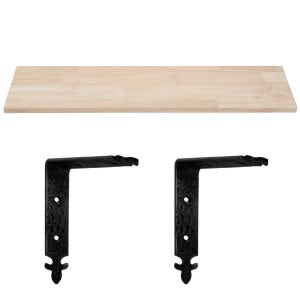 원목벽선반세트6020 HD-14 155mm