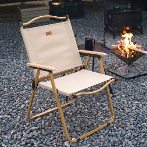 레토 대형 우드 감성 경량 캠핑의자 폴딩 로우 릴렉스 체어 LCP-C03