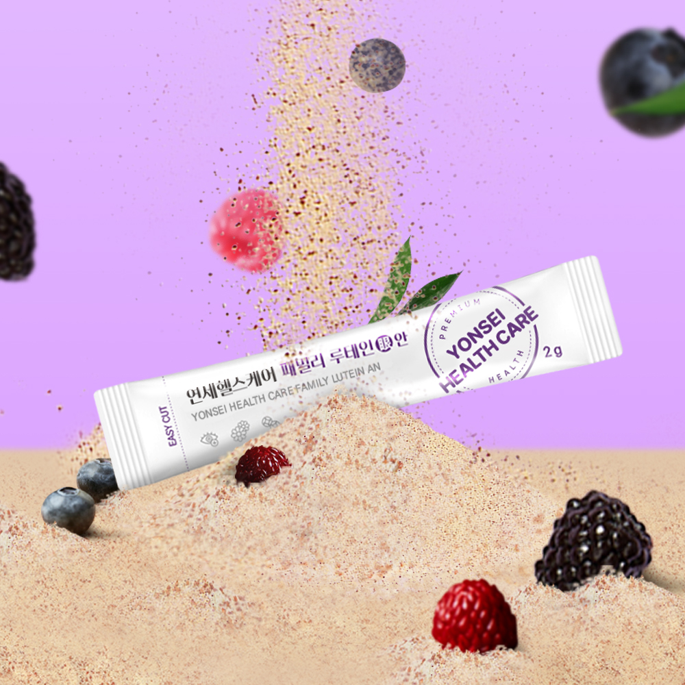 [맛없으면 100%환불] 연세 눈건강 패밀리 루테인 분말 비타민A 눈에 좋은 1박스