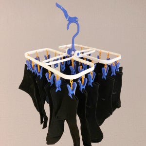 미니 모빌 사각 접이식 양말 속옷 아기옷 빨래걸이 건조대 이동 베란다