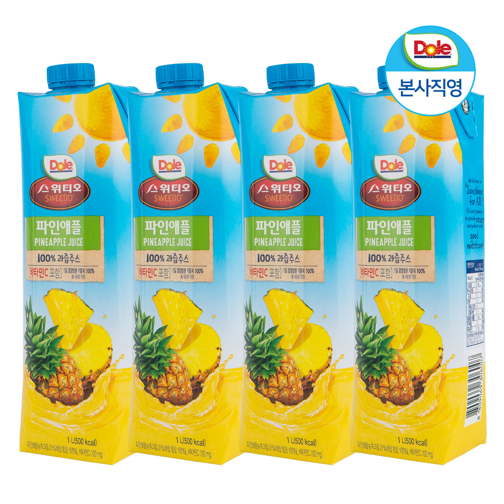 Dole 100% 파인애플 과즙 주스 성분 분석