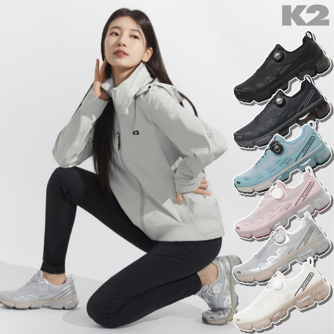 <b>K2</b> 플라이하이크 수지가 신은 안전한 남자 고어텍스 트레킹화 여자 등산화