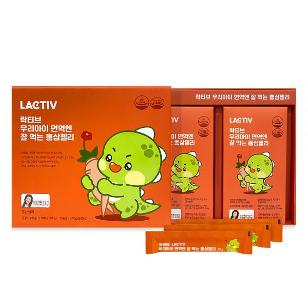 락티브 <b>우리아이 면역엔 잘 먹는 홍삼젤리</b> 20g x 15p