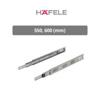 헤펠레 광폭 45mm 3단 볼레일 서랍레일 박스단위 550 600 mm