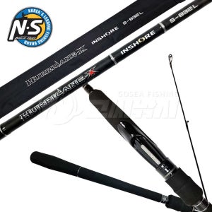 NS 허리케인-X 배스 꺽지 쏘가리 민물 루어 로드 스피닝 베이트 낚시대 S-652L