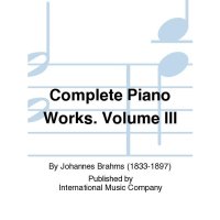 브람스 피아노 완성집 Brahms Complete Piano Works Volume IIII [IMC461] 악보