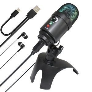 디보이스 SRM-05U st 녹음용 방송용 듀얼 스테레오 마이크 USB+C타입