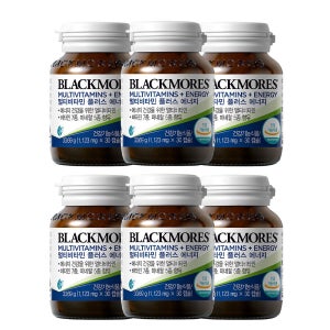 블랙모어스 멀티비타민 플러스 에너지 30캡슐 x 6병