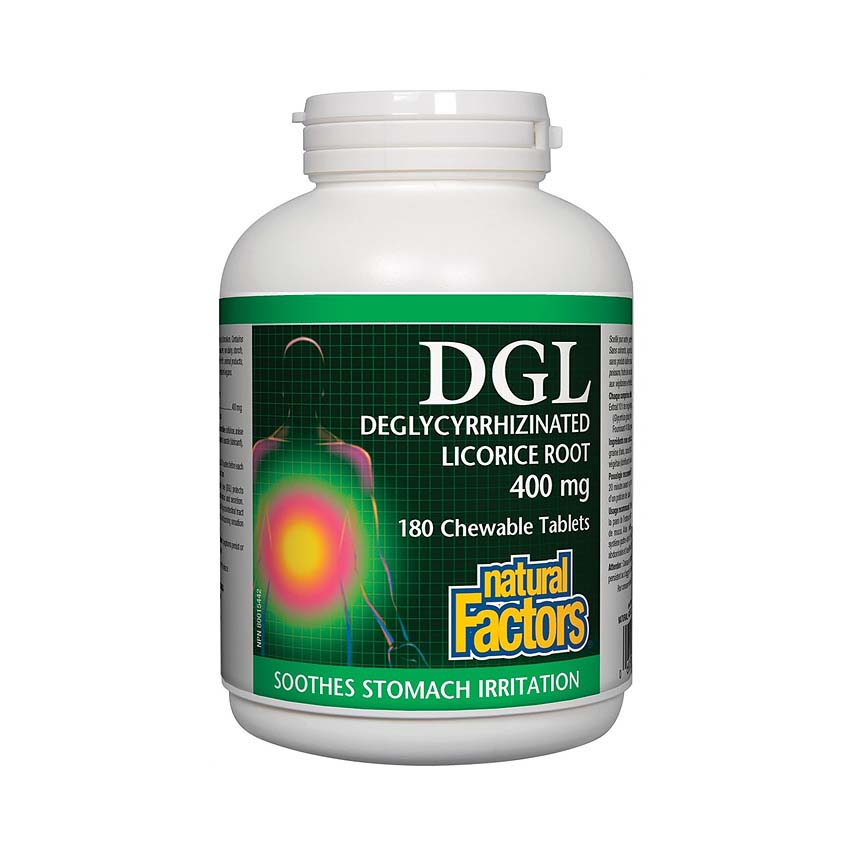 Natural Factors, <b>DGL 180정</b> 네추럴 팩토스
