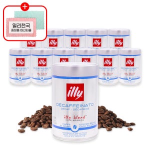 일리원두 커피 홀빈 디카페인 250g 12캔 세트