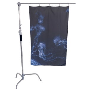 해파리 젤리피쉬 쉬폰 패브릭 포스터