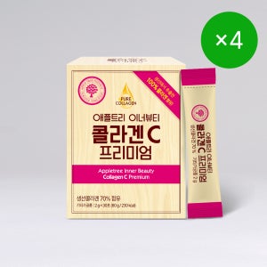 애플트리 이너뷰티 콜라겐C 프리미엄 30포, 4개