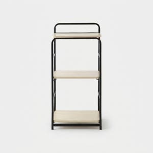 OLLSON 선반 395mmx285mmx880mm, 3단, 블랙 7968.0977