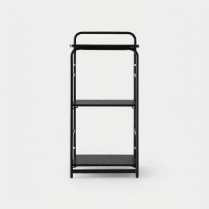 OLLSON 선반 395mmx285mmx880mm, 3단, 올블랙 9672.2822