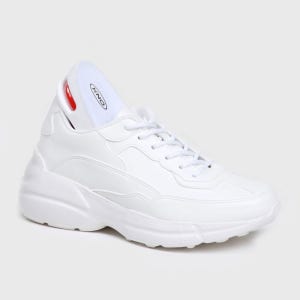 TXG 여성 발편한 운동화 여자 키높이 스니커즈 7cm 굽높은 어글리슈즈 커플신발 화이트