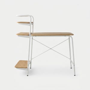 OLLSON H형 책상 7850 1120x500mm, 화이트