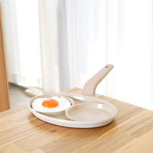 라체나 크림 IH 인덕션 2구 에그팬