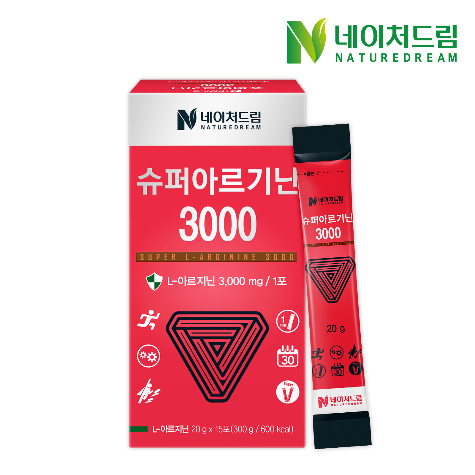 <b>네이처드림</b> 슈퍼아르기닌 3000 20g x 15포